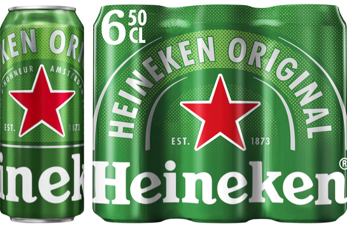 Heineken blik 6 pack 50cl