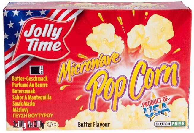 Microwave popcorn butter flavour