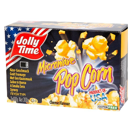 Microwave popcorn cheese flavour