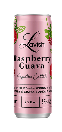 Lavish Raspberry Guava signature cocktail 