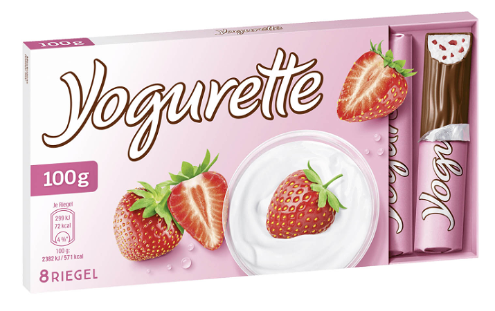 Yogurette aardbei (8stuks)