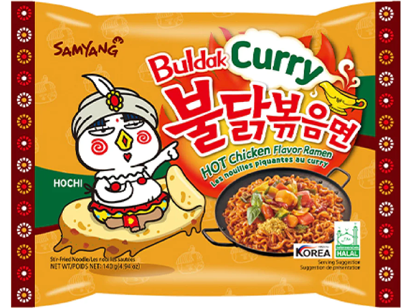 Samyang Hot Chicken Curry Noodles 140 Gram