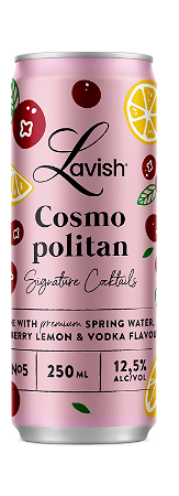 Lavish Cosmopolitan signature cocktail