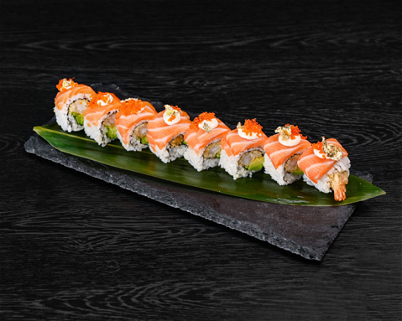 Salmon Dragon Roll (8 pcs)