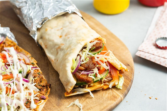 Turkse pizza met doner
