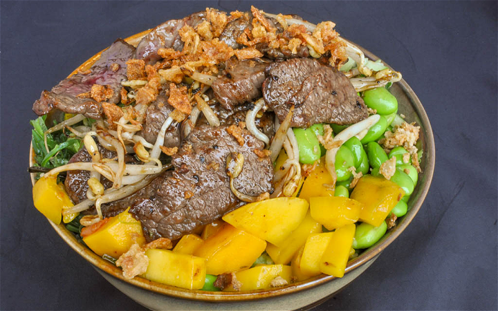 Pokebowl beef teriyaki