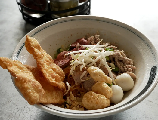 Dry Tom yam Boat noedels 