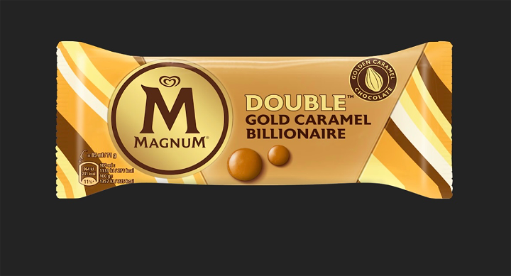 Magnum double gold caramel billionaire 