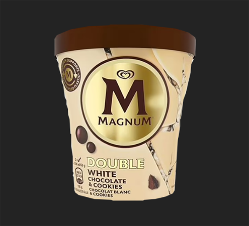 Magnum double white chocolate & cookies