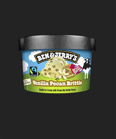 Ben en Jerry's Vanilla Pecan Brittle 100 ml