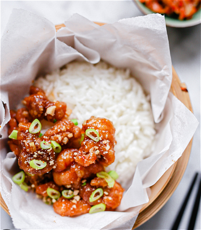korean fried chicken bowl
