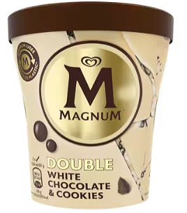 Magnum Pint IJs Double White Chocolate & Cookies 440ml