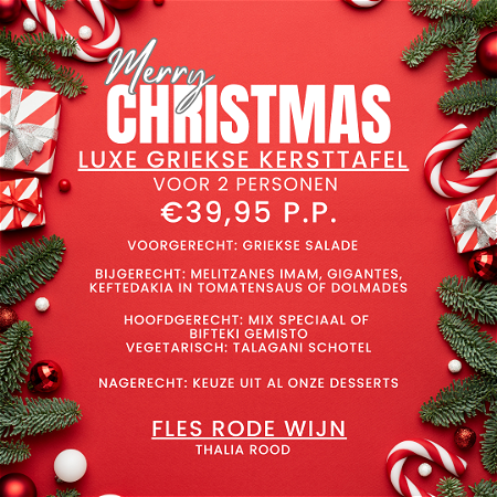 Luxe Kersttafel voor 2 personen
