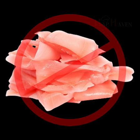 IK wil geen Gember bij dit bestelling