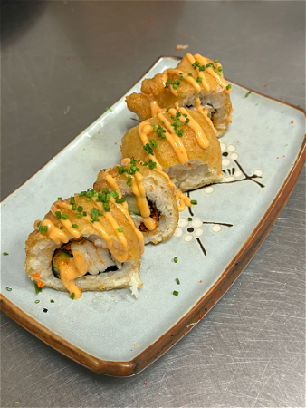 Crunchy chicken roll