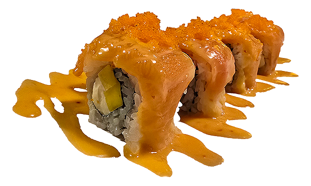 mango kaas zalm rol