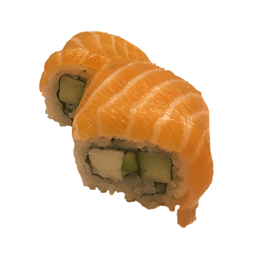 Cheese salmon roll