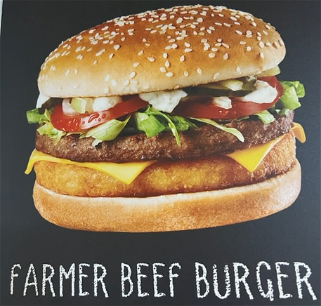 Farmer beef burger 