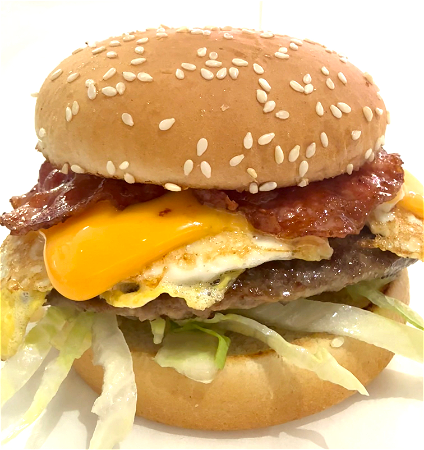 Bacon cheese ei burger