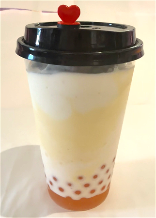Mango Shake met mango bubbel 