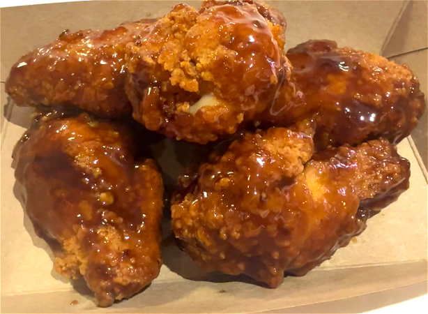 Korean soy & garlic wings (5 stuks )
