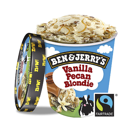 Ben & Jerry's Vanilla pecan blondie 465ml