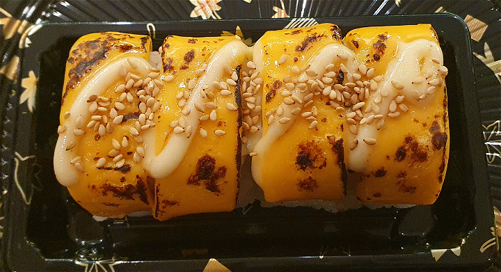 Banaan en Cheddar Kaas Rol