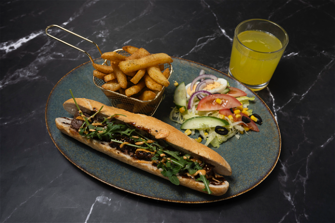 Baguette Biefstukpuntjes Alla Harry Menu