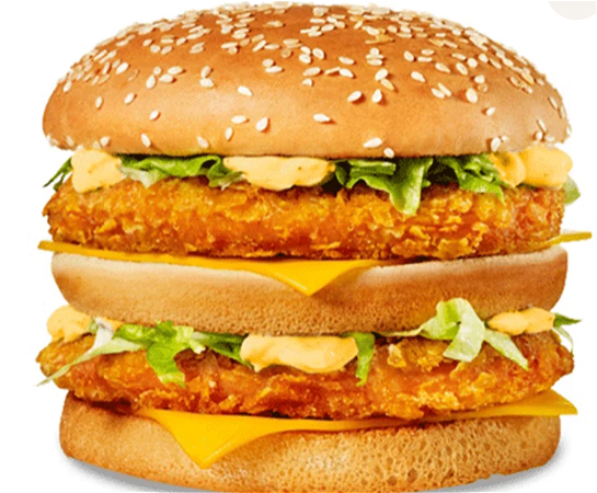 Chicken tower burger menu