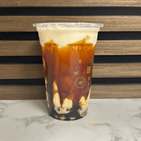Hot brown sugar milk tea