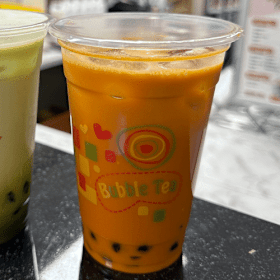 Hot thai milk tea