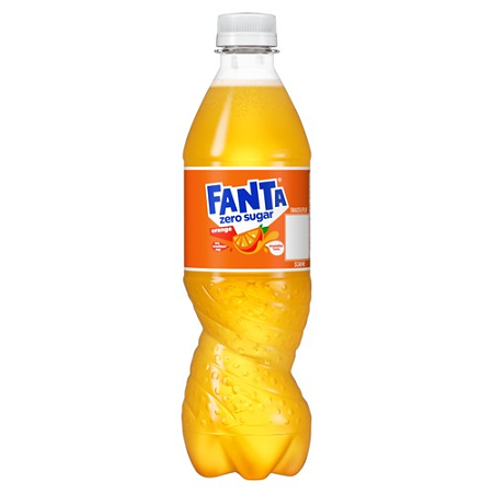 Fanta zero sugar fles