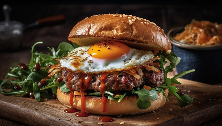 The egg burger 