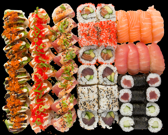 Sushi deluxe box 60 stuks