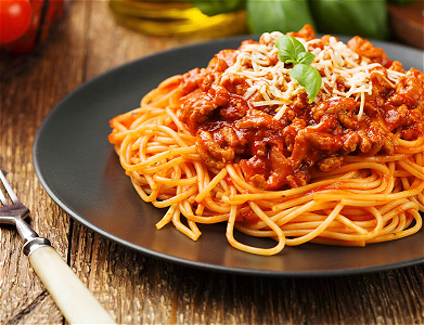 Spaghetti menu 