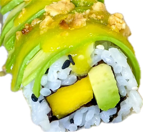 Mango Avocado Sushi Roll (vegan)