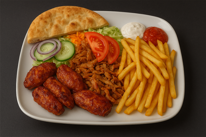 Gemarineerde kippenvleugels met shoarma