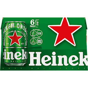6x Heineken 330ml