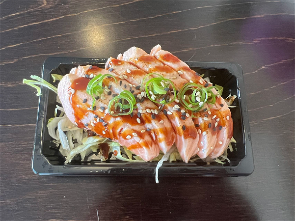 FLAMED ZALM SASHIMI (5ST)