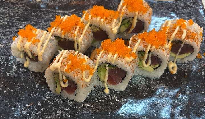 Spicy tonijn roll 4 stuks