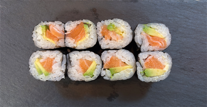 Zalm avocado maki  8 stuks