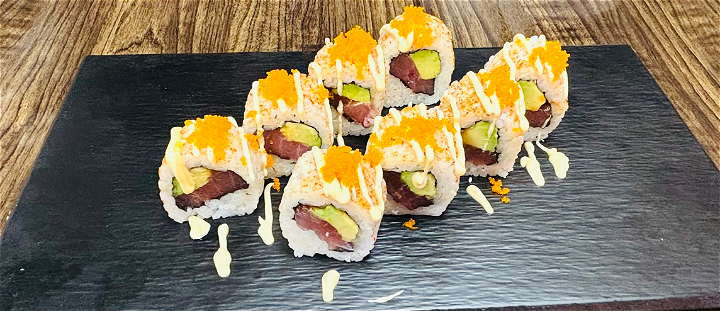 Spicy tonijn roll 4 stuks