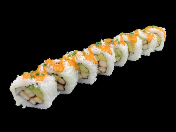 Chicken roll uramaki 