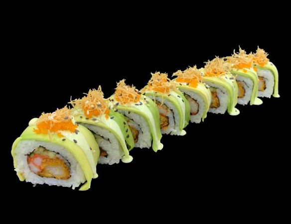 Soft Shell Ebi roll uramaki 