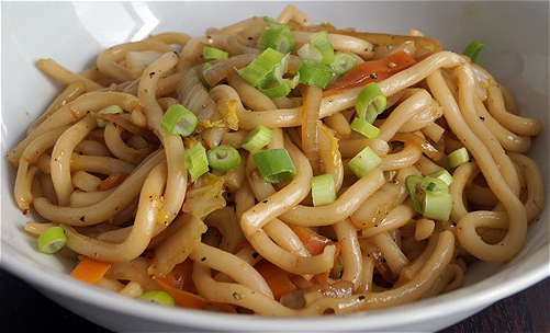 Udon Noodles met varkenshaas