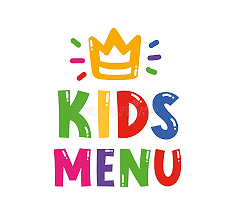 Kids burger menu