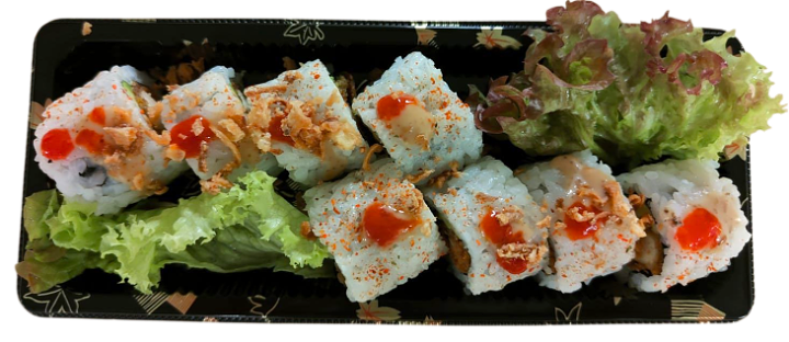 Veggie Spicy chicken maki (8st)