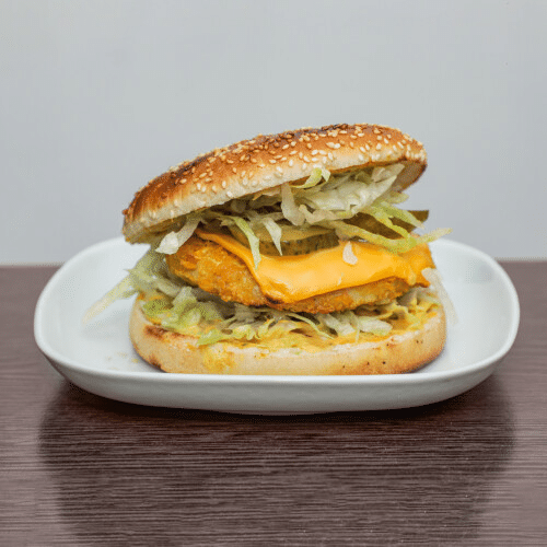 Cheese kip burger