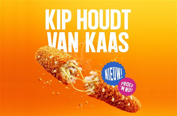 KIPKORN MET KAAS