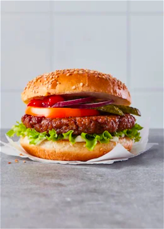 Vegetarische hamburger speciaal